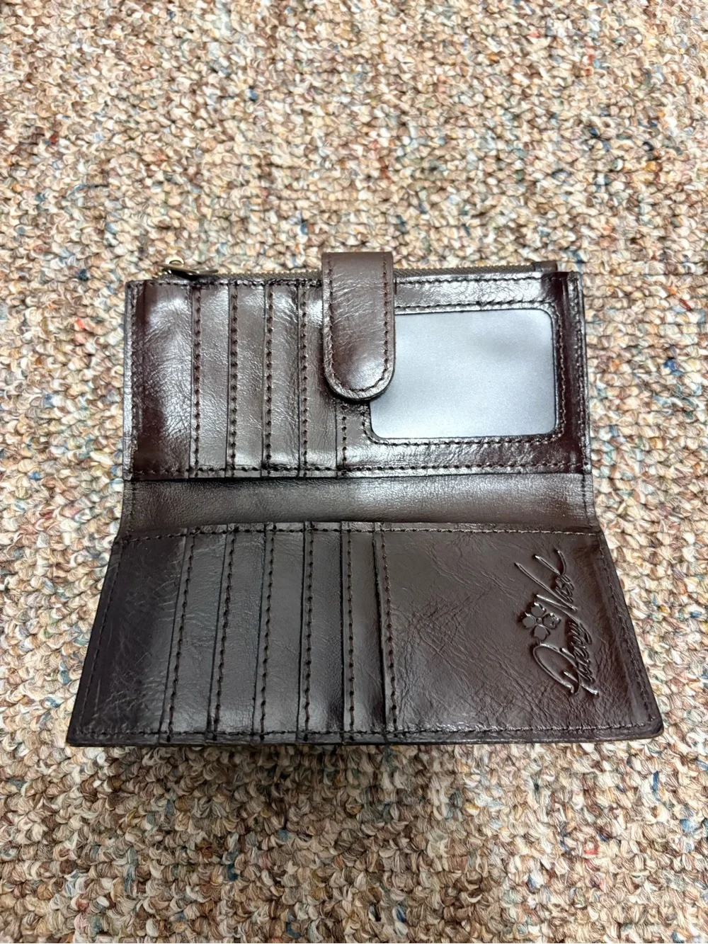 Patricia Nash Nazari Wallet in Chocolate